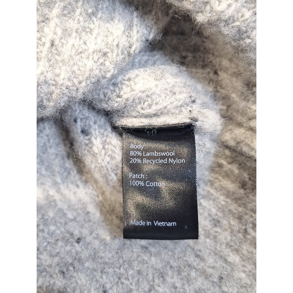 Flint and Tinder Men Highlands Lambs Wool Medium 1/4 Zip Sweater Elbow Patch - Picture 7 of 9